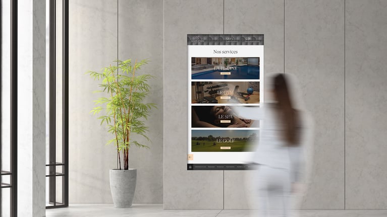Aidez les visiteurs de votre hôtel grâce à l’affichage interactif