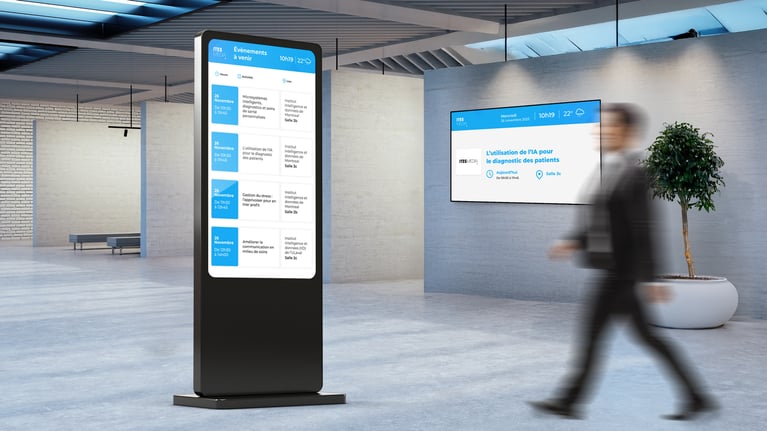 L’affichage numérique : simplifiez l’orientation de vos visiteurs dans votre centre de congrès
