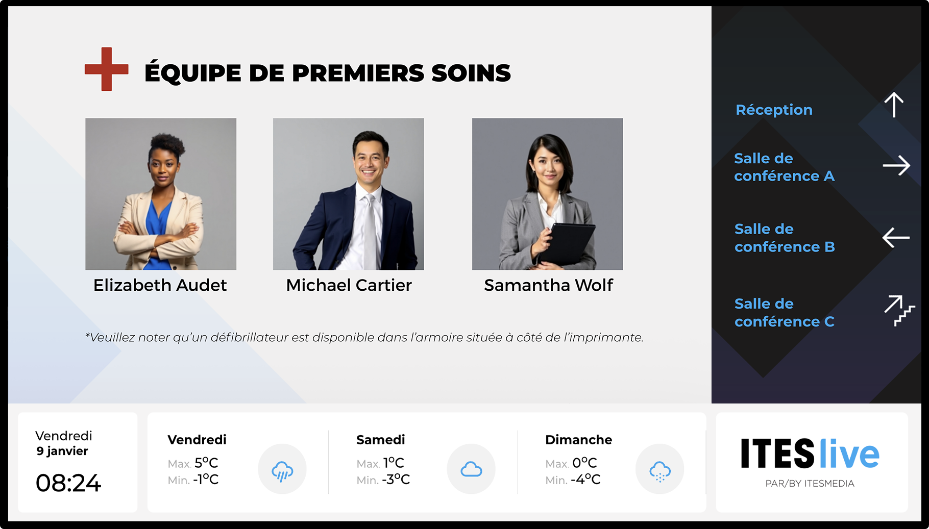 Identifier les secouristes SST