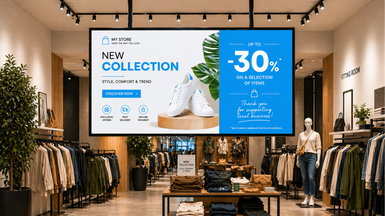 What you need to know to implement digital signage in a retail store