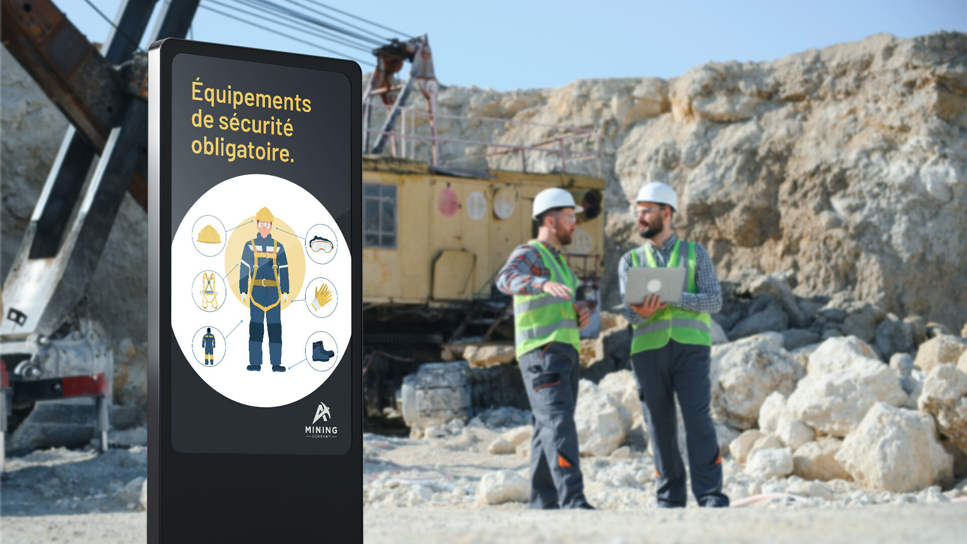 L’affichage numérique pour les mines