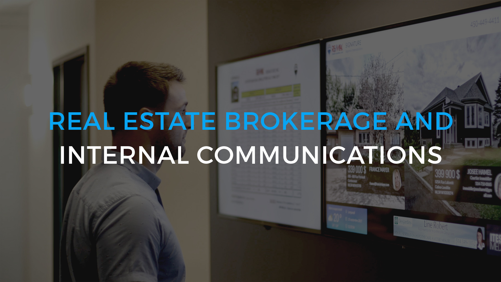 Brokers, Boost Your Internal Communications with Digital Signage