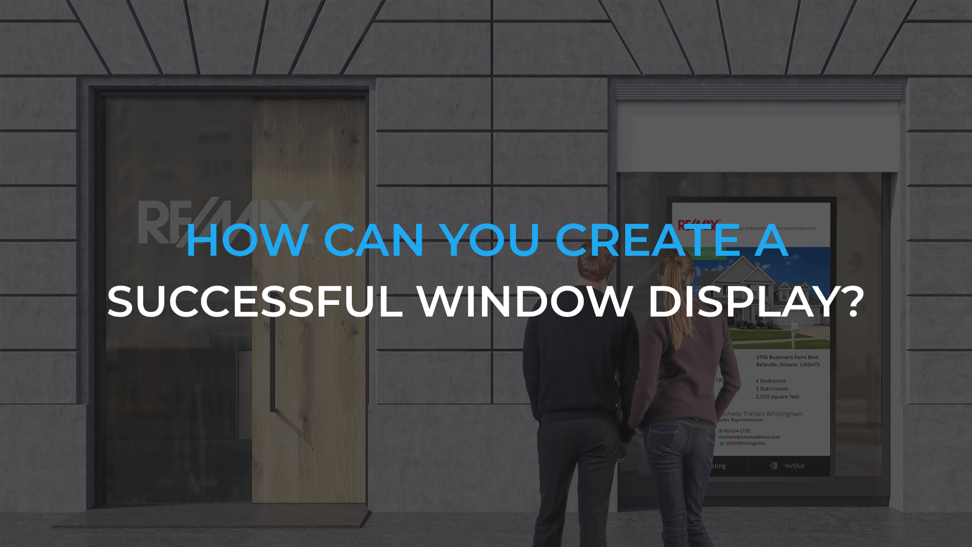 How can you create a successful window display?