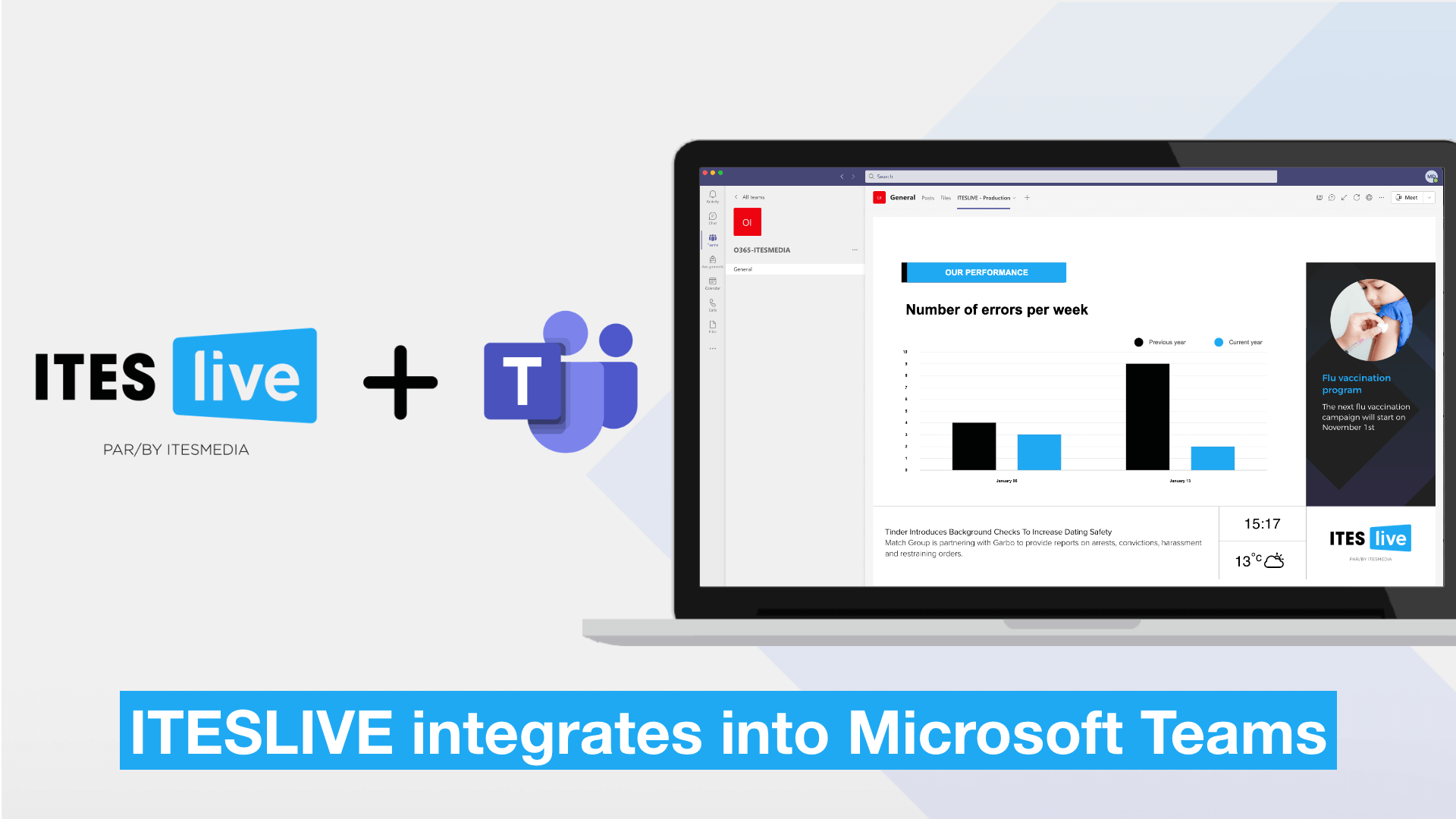 Hybrid communication - iteslive integrates into Microsoft Teams