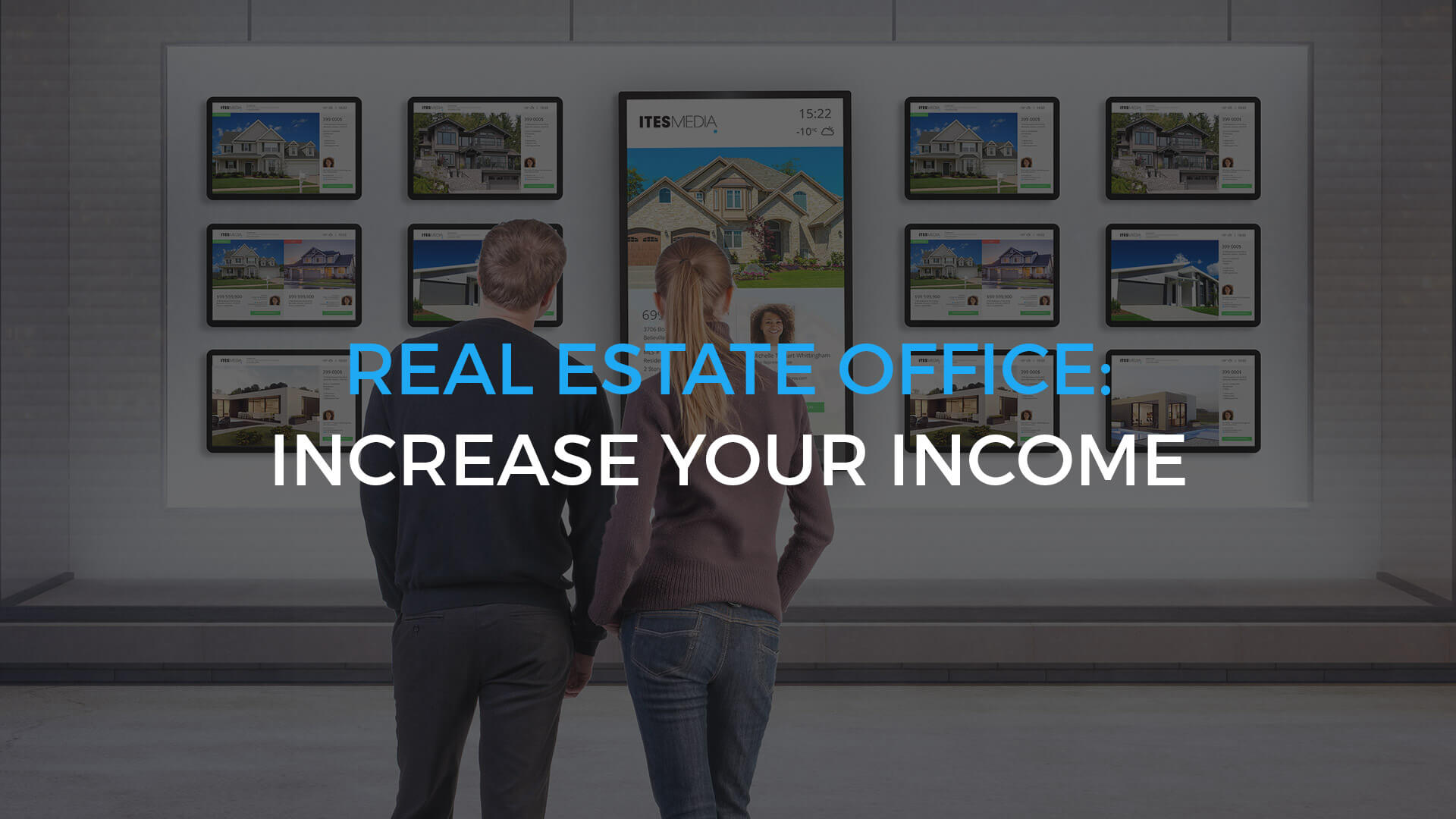 How can digital signage increase the income of your real estate office?