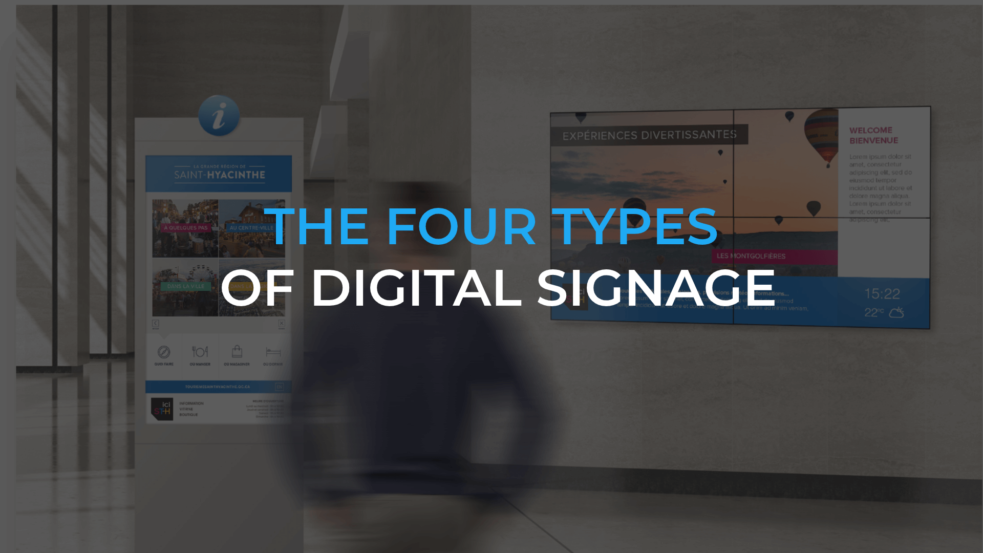 The four types of digital signage