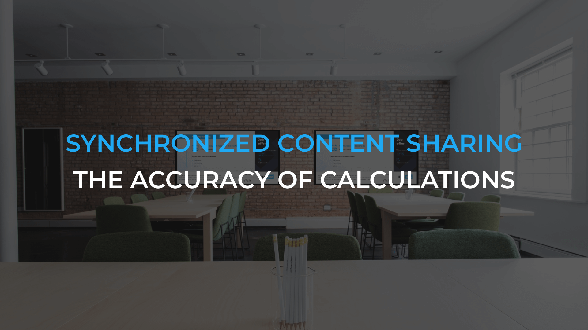 Synchronized content sharing: The accuracy of calculations