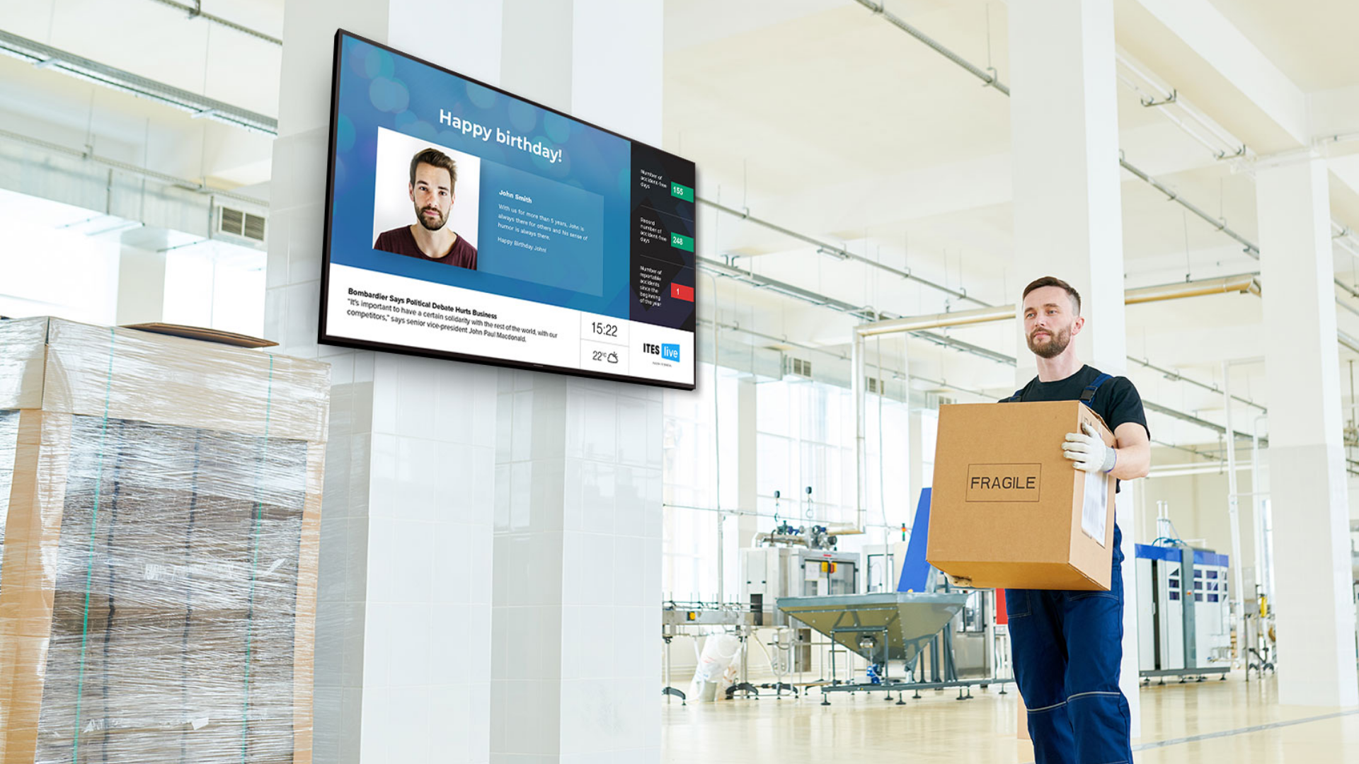 Reasons for using digital signage in factories
