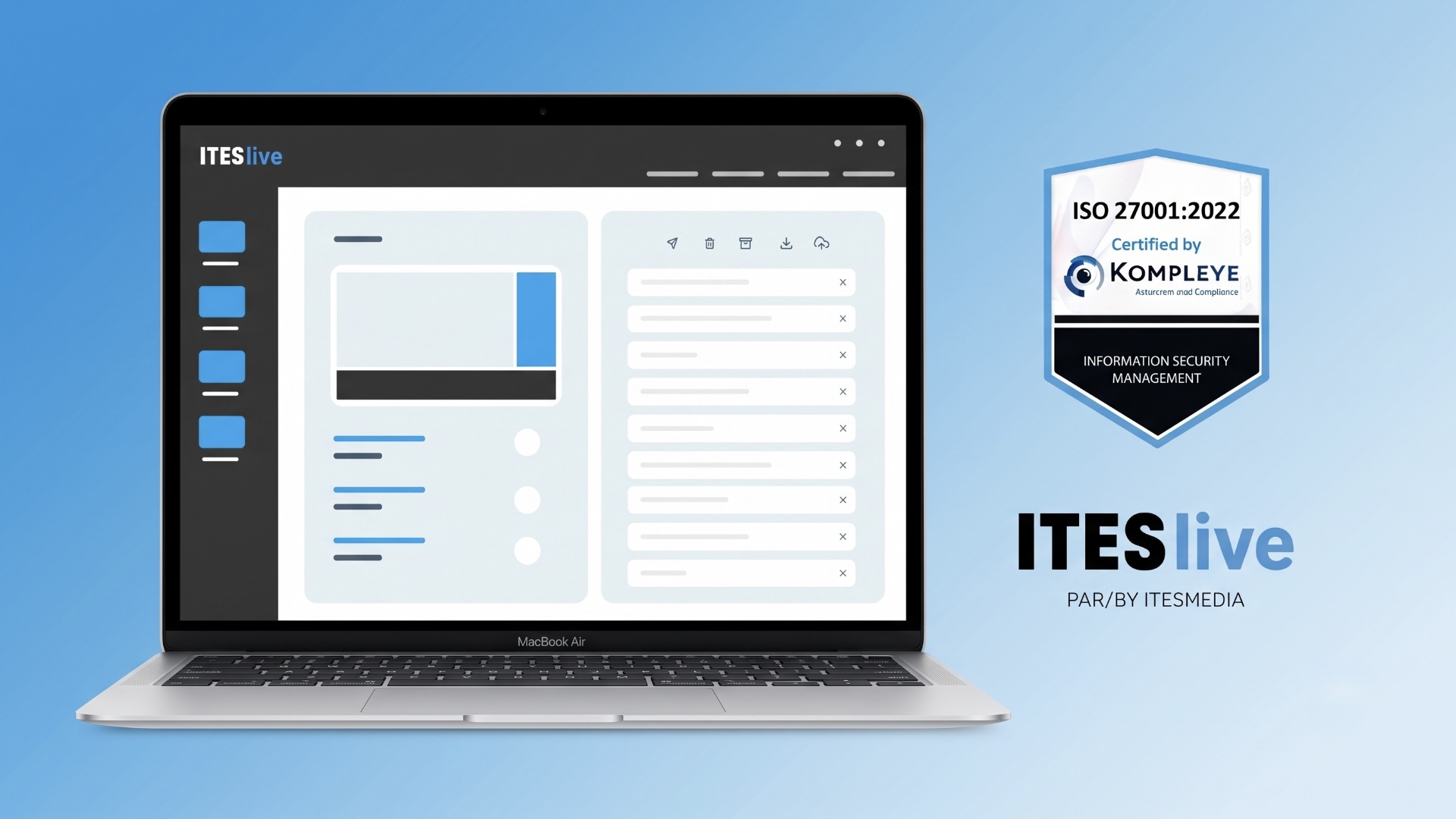 ITESMEDIA reconfirme sa certification ISO 27001:2022 sans aucune non-conformité