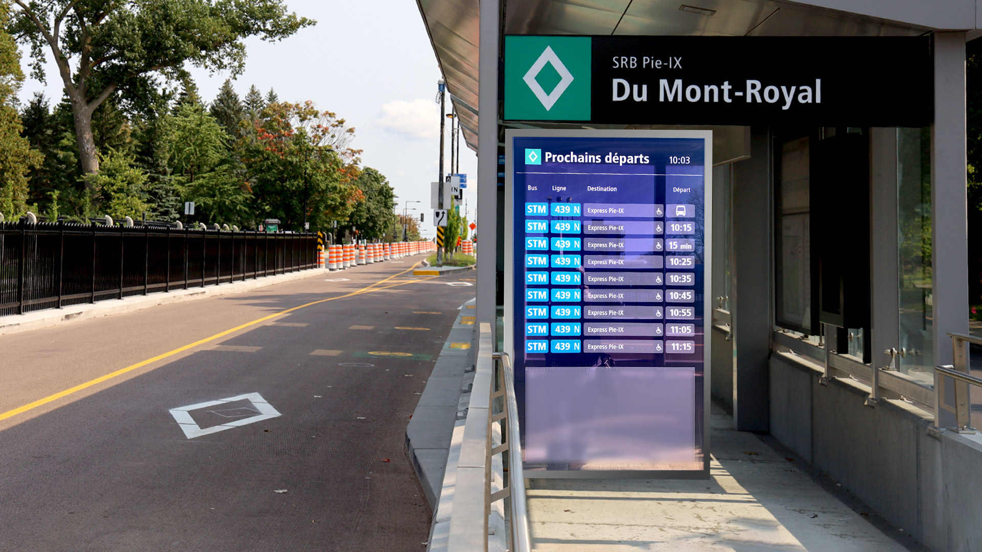 Passenger Information System for the Pie-IX BRT Project