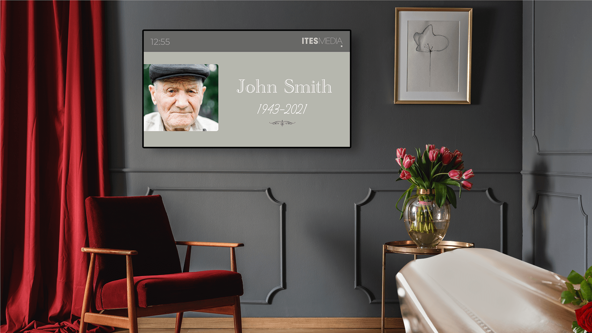Digital signage for funeral homes