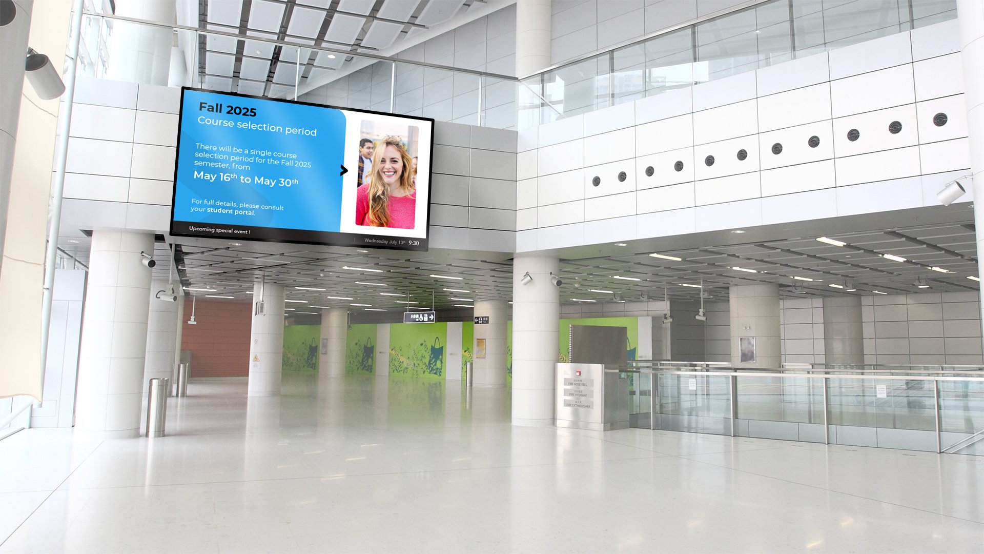 Digital signage in universities: A modern tool to ensure efficient communications