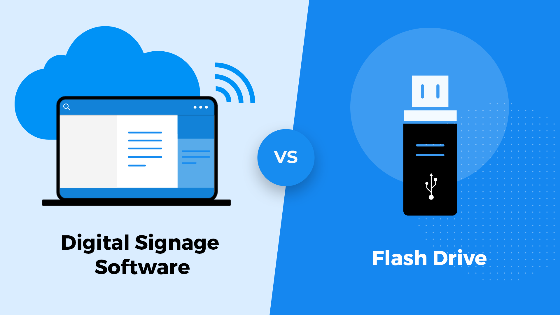 Video - The differences between digital signage software and a USB stick